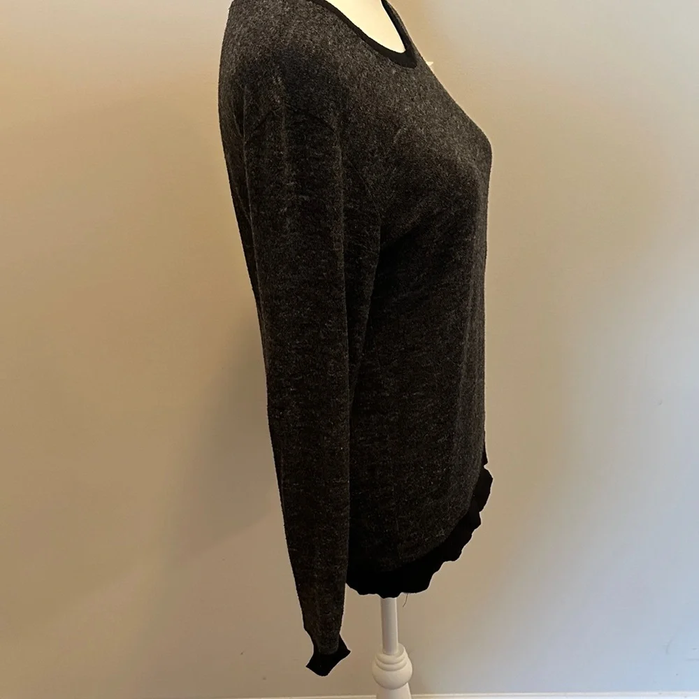 Wilfred Charcoal and Black Knit Top - Picture 4 of 6